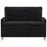 Sofa Czarny 126 x 81 x 87,5 cm Poliester