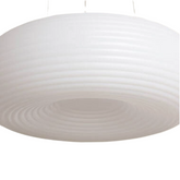 Lampa Wisząca Okrągła 48W ?50cm Nowoczesna Biała Abruzzo Bellissima