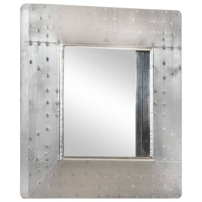 vidaXL Lustro ścienne w stylu Aviator, 50x50 cm, metalowe