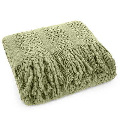 Koc Akryl jasnozielony 130x170