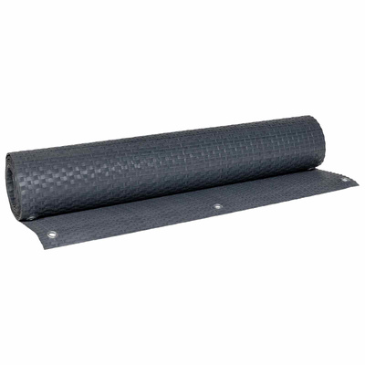 Ekran Balkonowy z Oczkami 600 x 90 cm polirattan antracytowy