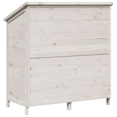 Shed ogrodowy Biały 106,5 x 56 x 113,5 cm Drewno Świerkowe