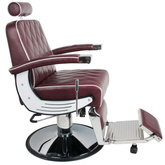 Gabbiano fotel barberski Imperial bordowy 112451