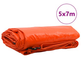 Plandeka 650g / m² pomarańczowy 5 x 7 m Płótno z powłoką PVC
