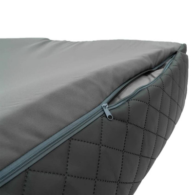 Madison Legowisko dla psa Skai Check, 120x95x28 cm, szare