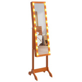vidaXL Lustro stojące z LED, 34x37x146 cm