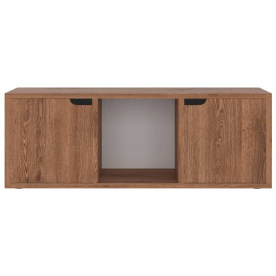 vidaXL Szafka pod TV, brązowy dąb, 88,5x27,5x30,5 cm
