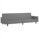 2-osobowa sofa, szara, sztuczna skóra