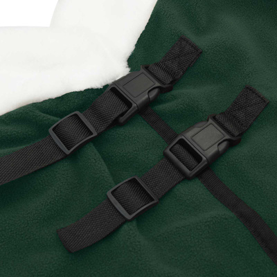 Koc dla Koni Pełny ciemnozielony 125 cm Polarowy fleece