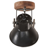 vidaXL Industrialne lampy ścienne/sufitowe 2 szt, czarne, 20x25 cm E27
