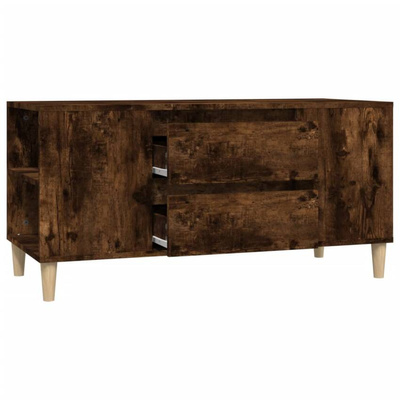 vidaXL Szafka pod TV, przydymiony dąb, 102x44,5x50 cm