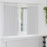 Firany blackout z kółkami 2 pcs Jasnoszary 175 x 140 cm