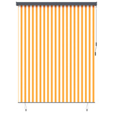 Roleta Biały i Pomarańczowy 200 x 250 cm Materiał i Aluminium