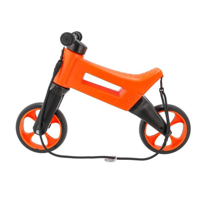 FWRider Super Sport 515739 Kolor: Orange / Pomarańczowy z pomarańczowymi felgami Rowerek biegowy Jeździk 2w1 Ciche koła + Pasek do noszenia dla Rodzica