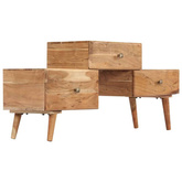 vidaXL Szafka pod TV, 108x30x49 cm, lite drewno akacjowe