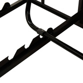 vidaXL 2-osobowy leżak z poduszką, szary, polirattanowy