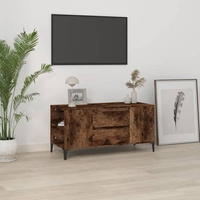 Szafka pod TV, przydymiony dąb, 102x44,5x50 cm vidaXL