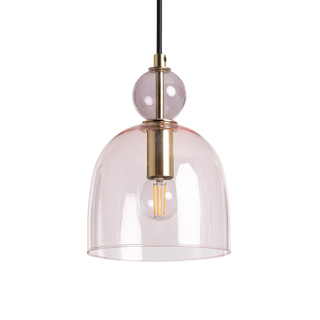 Lampa Wisząca Szklana fioletowa E14 15cm Abruzzo Koloreno