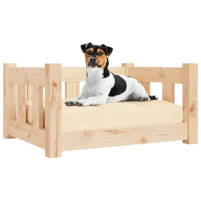 vidaXL Legowisko dla psa, 55,5x45,5x28 cm, lite drewno sosnowe model standard
