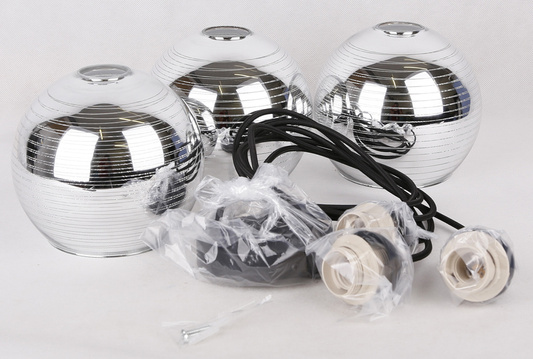 Lampa sufitowa wisząca 3 szklane klosze Trio Candellux 33-62840