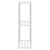 Półka rurkowa Biały 42,5 x 27 x 91,5 cm Aluminium