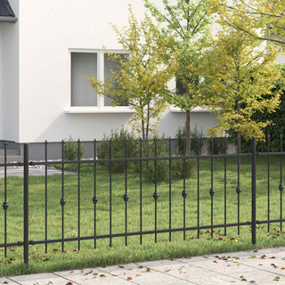 Ogrodzenie z kolcami ASTEN 200 x 130 cm Stal malowana proszkowo