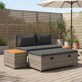 Zestaw sof na zewnątrz 4 -Seater 4 szt. 55 x 30 x 39 cm