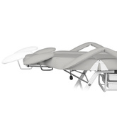 Fotel zabiegowy do rzęs Ivette szary 133144