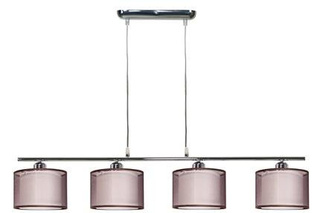 Lampa wisząca z abażurami Piano biała do salonu klasyczna