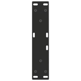 Nogi do stolika kawowego w kształcie litery V 2 szt. Czarne 28x(42-43,3) cm Stal