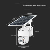 1080P Kamera zewnętrzna SMART z panelem solarnym / Sensor / IP65 / Biała