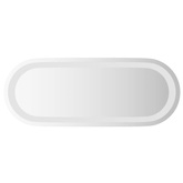 vidaXL Lustro łazienkowe z LED, 50x20 cm, owalne