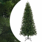 Sztuczna choinka z podstawą Zielony 210 cm PVC, PE i stal