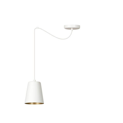 Lampa wisząca LINK 1 WHITE / GOLD