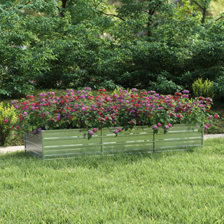 Donica do podwyższonej rabaty, 240x80x45 cm, stal galwanizowana