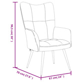 Fotel, czarny, obity aksamitem