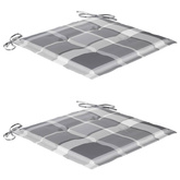 vidaXL Składane krzesła ogrodowe z poduszkami, 2 szt., drewno akacjowe