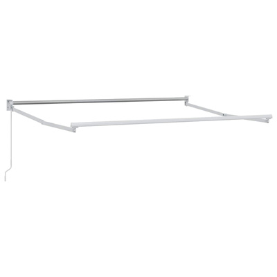 Ręczna markiza chowana Biały 2,5 x 2 m Aluminium
