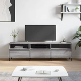 Szafka pod TV, szary dąb sonoma, 150x30x44,5 cm vidaXL