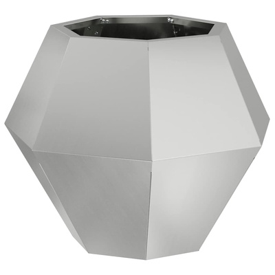 Donica 2 pcs Srebrny 50 x 50 x 40 cm Stal Galwanizowana