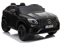 Auto na Akumulator Mercedes GLC 63S Dwuosobowy LED MP4 Czarny Lakierowany