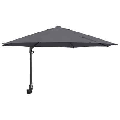 Parasolka ogrodowa Antracyt 248 x 248 x 148 cm Poliester i Stal
