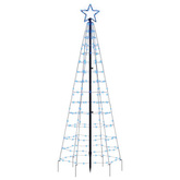 vidaXL Choinka z lampek, z kołkami, 220 kolorowych LED, 180 cm