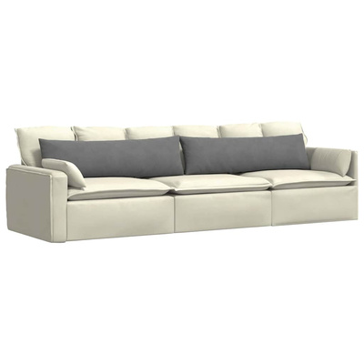 Poduszki na sofę 2 pcs Ciemnoszary 145 x 40 cm tkanina