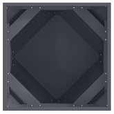Donica 2 pcs Antracyt 50 x 50 x 50 cm Stal