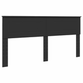 Ramka łóżka z szufladą Czarny 200 x 200 cm Drewno inżynieryjne