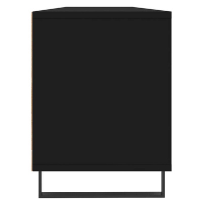 vidaXL Szafka pod TV, czarna, 150x30x44,5 cm, materiał drewnopochodny