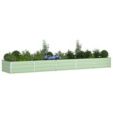 Donica Pastelowa Zieleń 480 x 100 x 45 cm Stal Galwanizowana