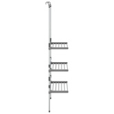 Wisząca suszarka na pranie, 3-poziomowa, aluminium