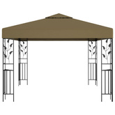 vidaXL Altana, 3 x 3 m, taupe, 180 g/m²